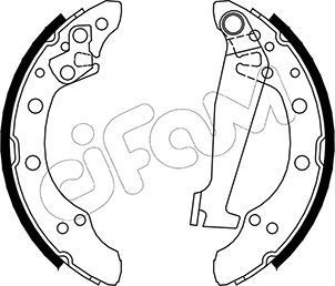 CIFAM Kit ganasce freni 153-468 Costo Ganasce freno CIFAM Volkswagen 153-468