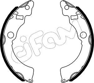 CIFAM Bremsesko sett 153-521 Bremsesko CIFAM SX4 153-521 billige