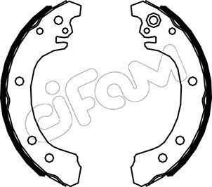 CIFAM Bremsbackensatz 153-523 153-523 CIFAM SMART Bremsbacken hinten und vorne