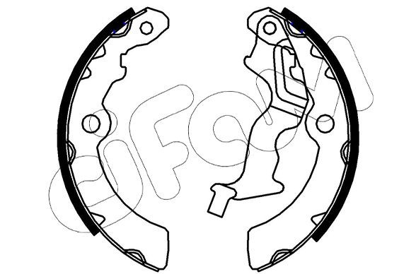 CIFAM Piduriklotside komplekt, seisupidur 153-527 153-527 Käsipidur TOYOTA COROLLA CIFAM