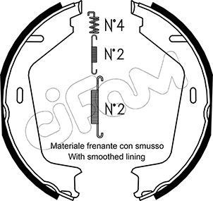 CIFAM Handremschoenen 153-530K 153-530K Handremschoen set FORD TRANSIT CIFAM
