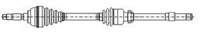 CIFAM Drivaksel 655-832 Drivaksel CIFAM SAXO 655-832 billige
