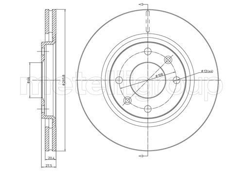CIFAM Jarrulevy 800-191 800-191 CIFAM Jarrulevyt TOYOTA URBAN CRUISER