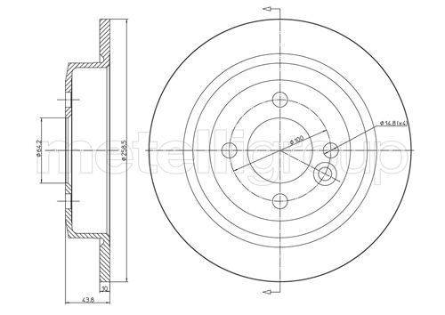 CIFAM Bremžu diski 800-667C 800-667C Bremžu disks SUBARU FORESTER CIFAM