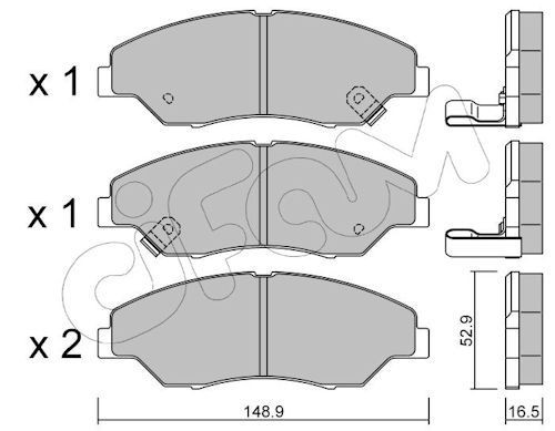 CIFAM Kit pastiglie freni 822-376-0 CIFAM 822-376-0 Kit pastiglie freno Kia Sportage K00 prezzo