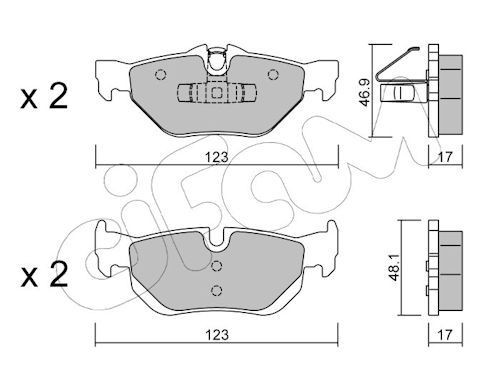 CIFAM Pastilhas de travão 822-642-0 822-642-0 Pastilha de freio CHEVROLET LACETTI CIFAM