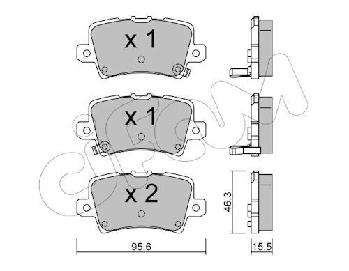 CIFAM Kit pastiglie freni 822-729-0 822-729-0 Pastiglie dei freni CIFAM HONDA S2000 costo