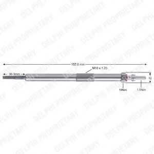 DELPHI Vela incandescente HDS421 HDS421 Velas de aquecimento SUZUKI SUPER CARRY Autocarro DELPHI