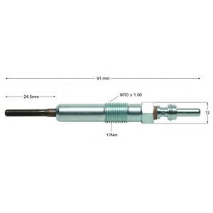 DELPHI Gloeibougie HDS447 Chevrolet CAPTIVA Gloeibougie voor diesel DELPHI HDS447