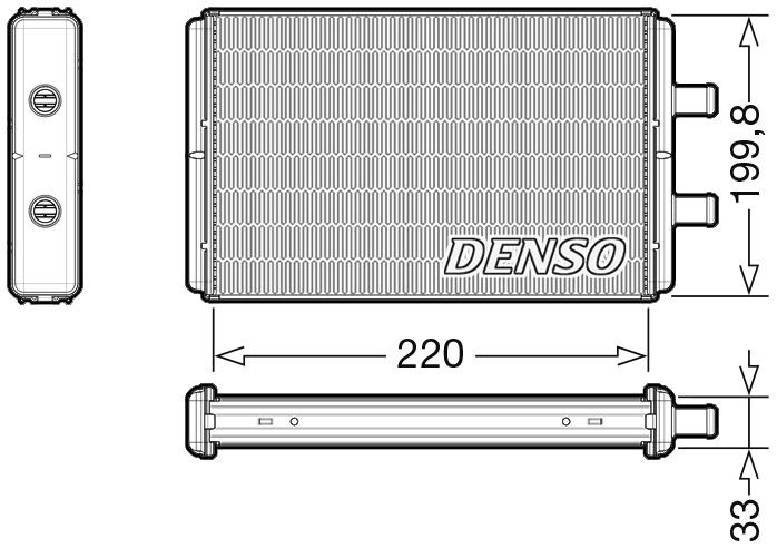 DENSO Scambiatore calore per riscaldamento abitacolo DRR12016 DRR12016 Radiatore riscaldamento DENSO SMART CITY-COUPE costo