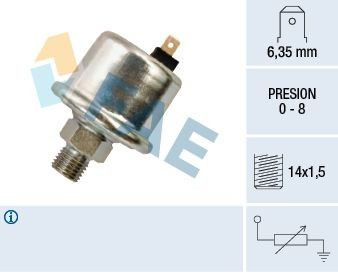FAE Sensor, olietryk 14530 FAE 14530 Lada 2172 Olietrykskontakt pris