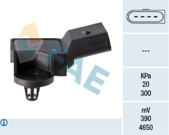 FAE MAP-sensor 15007 FAE 15007 MAP-sensor AUDI A3 Sportback (8VA, 8VF) 1.6 TDI 105 hk 2016