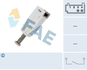 FAE Slēdzis, Sajūga vadība (Tempomat) 24791 FAE Slēdzis sajūga pedālis HYUNDAI 24791