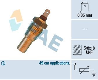 FAE Sensor, coolant temperature 31690 NISSAN MICRA FAE coolant sensor 31690