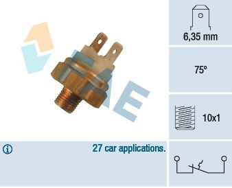 FAE Temperaturbryter, kjølevifte 35450 Temperaturbryter kjølevifte FAE Volkswagen ID.3 35450
