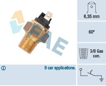 FAE Temperaturschalter, Kühlmittelwarnlampe 35960 Daihatsu A101 Temperaturschalter Kühlerlüfter 35960 FAE