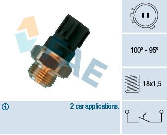 FAE Teplotný spínač ventilátora chladenia 36470 FAE 36470 Teplotný spínač ventilátora chladenia Honda Civic EM2 cena