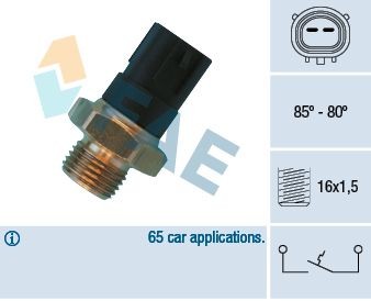 Temperatuurilülitus, radiaatorivent. FAE 36480 FAE 36480: Temperatuurilülitus radiaatoriventilaator Mitsubishi OUTLANDER 2019