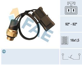 FAE Temperature Switch, radiator fan 37540 FAE 37540 Nissan Micra K11 coolant fan switch replacement