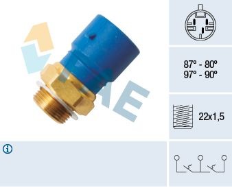 Temperaturkontakt, kølerventilator FAE 38245 FAE 38245: Temperaturkontakt kølerventilator Volvo V40 Kombi 2025