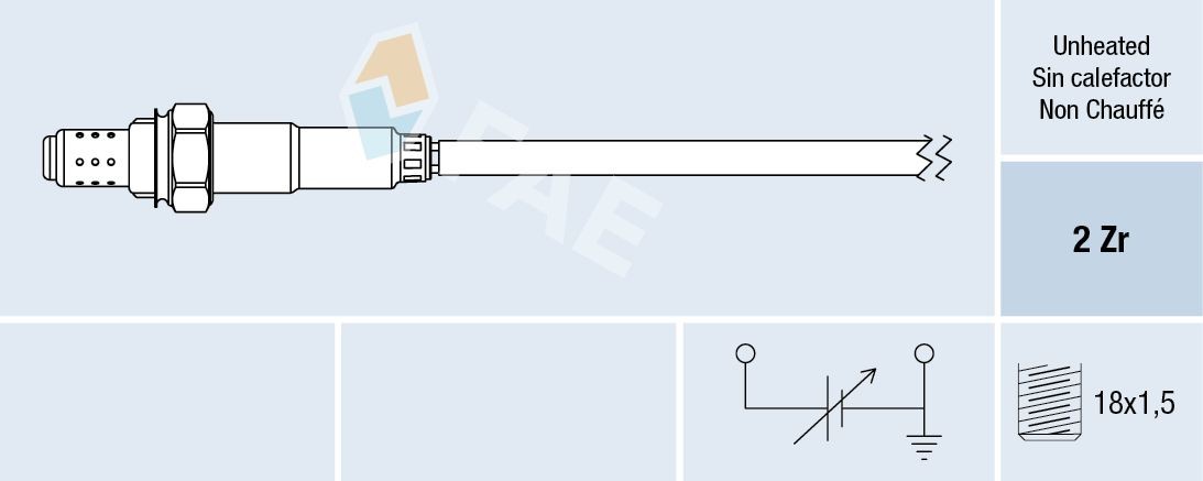 FAE Lambda sonda 77002 Lambda sonda FAE Mazda BT-50 77002