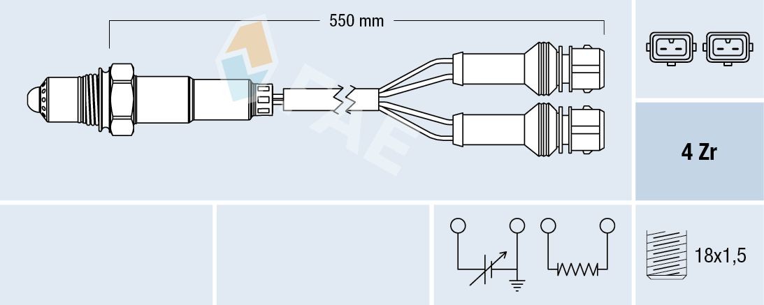 FAE Sonde lambda 77126 77126 Sonde NOx PEUGEOT J5 FAE