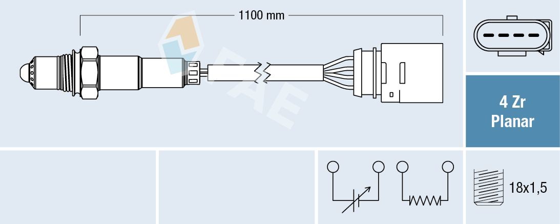 FAE Lambda andur 77143 Lambda andur FAE Opel ZAFIRA 77143