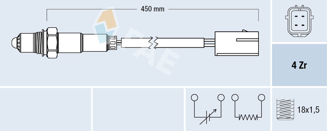 FAE Lambdasonde 77178 77178 Lambdasonde FAE HYUNDAI H350