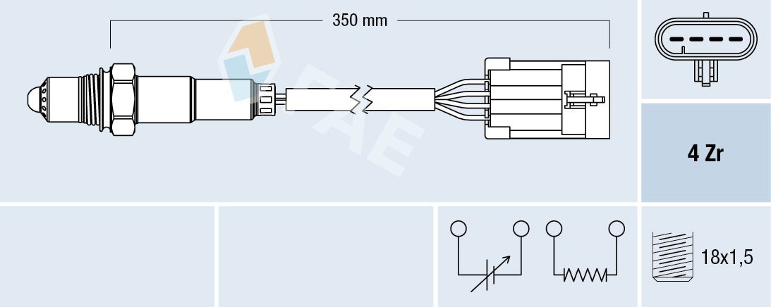 FAE Lambdasonde 77195 77195 NOx-Sensor DAEWOO CIELO FAE kaufen