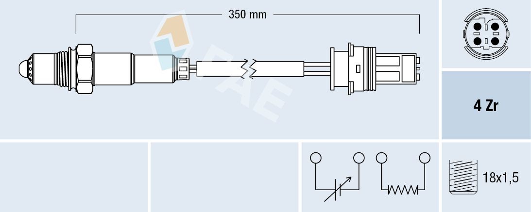 FAE Sonda lambda 77243 Sensor de nox FAE Série 6 77243 baratos