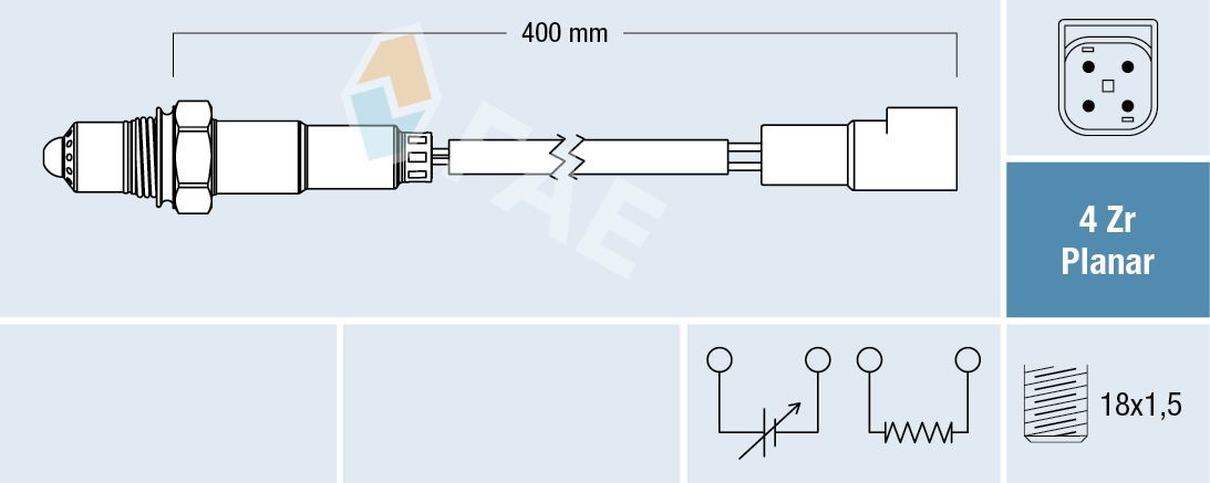 FAE Lambda andur 77244 Lambda andur FAE Ford ESCORT 77244