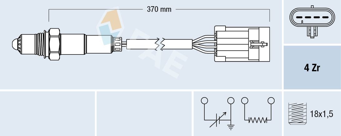 FAE Lambda andur 77309 Lambda andur FAE Opel ZAFIRA 77309