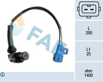 FAE Impulssianturi, kampiakseli 79080 Impulssianturi, kampiakseli FAE 2-napaa, Induktiivi anturi