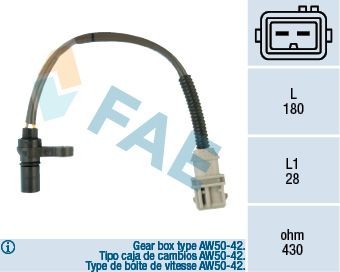 FAE Impulsgiver, veivaksel 79125 Veivsensor FAE P1800 79125 billige