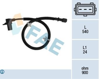 FAE Capteur PMH 79301 Mercedes-Benz VITO Capteur d'angle vilebrequin FAE 79301