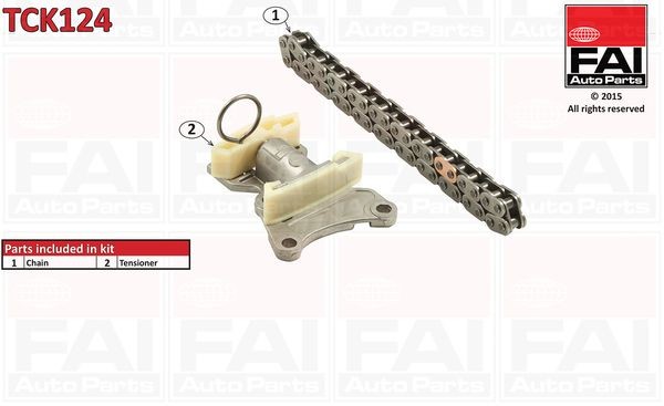 FAI AutoParts Sada rozvodovej reťaze TCK124 TCK124 Riadiaca retaz FAI AutoParts SKODA SCALA