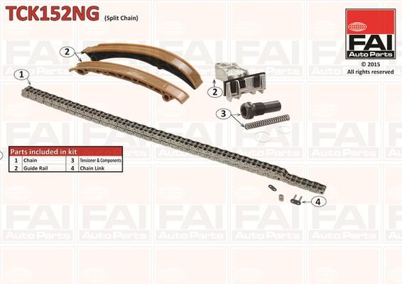 FAI AutoParts Jakoketjusarja TCK152NG TCK152NG FAI AutoParts Jakopään ketju MERCEDES-BENZ AMG GT