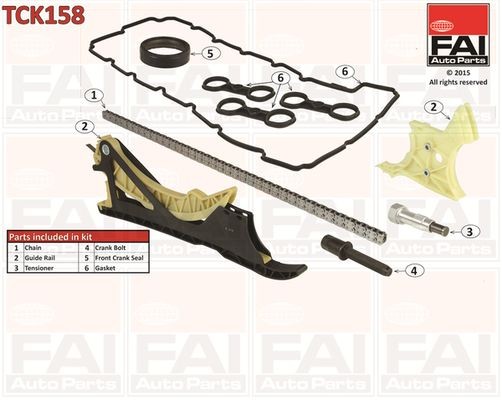 FAI AutoParts Distributiekettingset TCK158 Distributieketting FAI AutoParts X6 TCK158 goedkoop