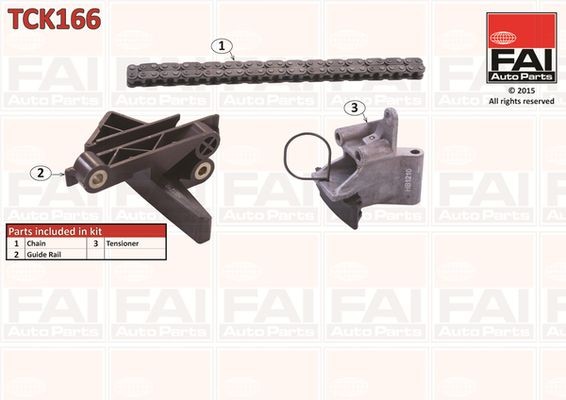 FAI AutoParts Kit de chaîne de distribution TCK166 BMW X4 Chaîne de distribution FAI AutoParts TCK166
