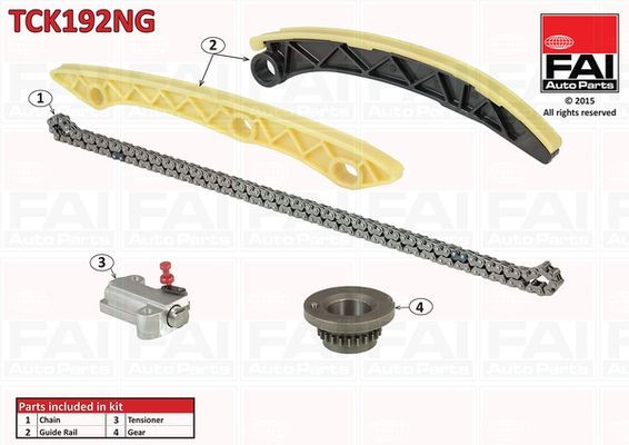 Registerkjedesett FAI AutoParts TCK192NG FAI AutoParts TCK192NG Registerkjedesett Honda CR-V 2014
