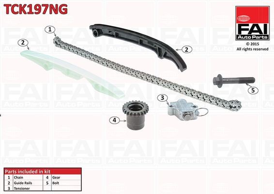 FAI AutoParts Kit de chaîne de distribution TCK197NG TCK197NG Chaîne de distribution CHRYSLER NEON FAI AutoParts