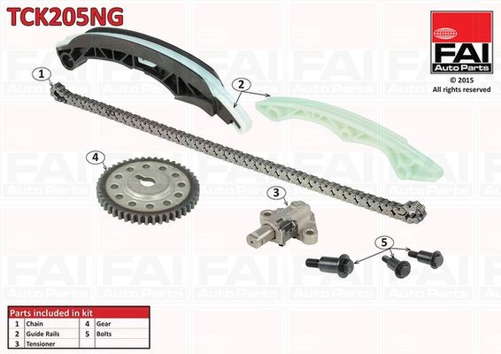 FAI AutoParts Σετ καδένας χρονισμού TCK205NG τιμες Σετ καδένας χρονισμού Smart 451 TCK205NG FAI AutoParts