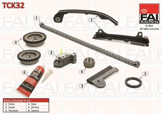 Kamkedjesats FAI AutoParts TCK32 FAI AutoParts TCK32: Kamkedjesats Nissan ALMERA 2020