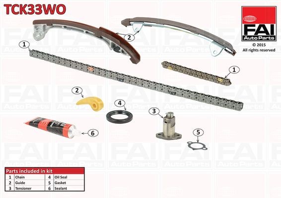 FAI AutoParts Sada rozvodovej reťaze TCK33WO FAI AutoParts TCK33WO Sada rozvodovej rezaze Solara V30 lacné