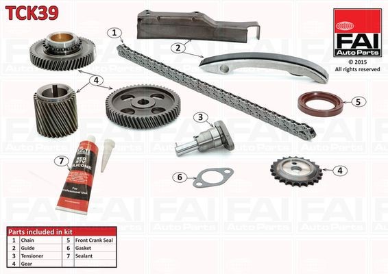 FAI AutoParts Kit catena distribuzione TCK39 FAI AutoParts TCK39 Kit catena distribuzione Mitsubishi Pajero Sport SUV originale prezzo