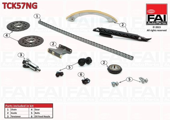 FAI AutoParts Steuerkettensatz TCK57NG FAI AutoParts TCK57NG Steuerkettensatz