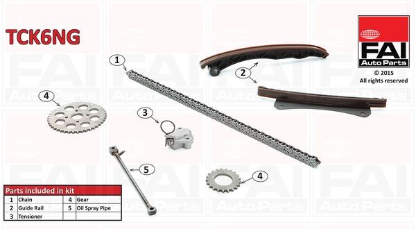 FAI AutoParts Registerkjedesett TCK6NG Registerkjede FAI AutoParts BLAZER S10 TCK6NG billige