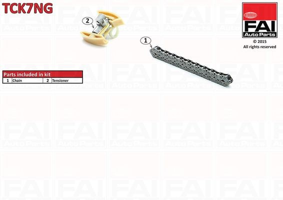 FAI AutoParts Registerkjedesett TCK7NG FAI AutoParts TCK7NG Registerkjedesett Peugeot 206 2a/c pris