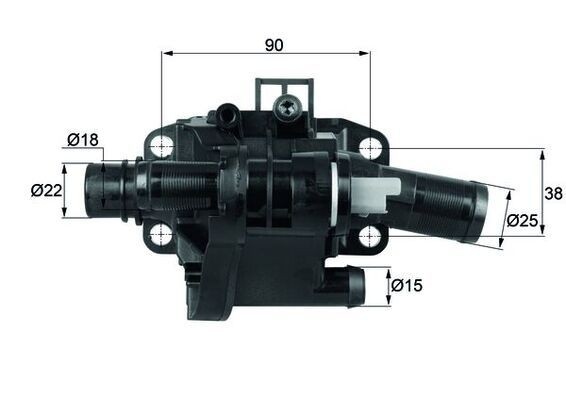MAHLE Thermostat d'eau TH 41 83 TH 41 83 Calorstat MAHLE MAZDA CX-9