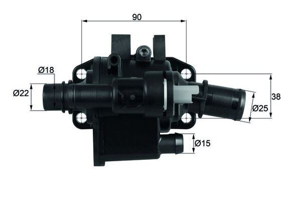 MAHLE Θερμοστάτης, ψυκτικό υγρό TH 42 83 Θερμοστάτης MAHLE Toyota YARIS TH 42 83